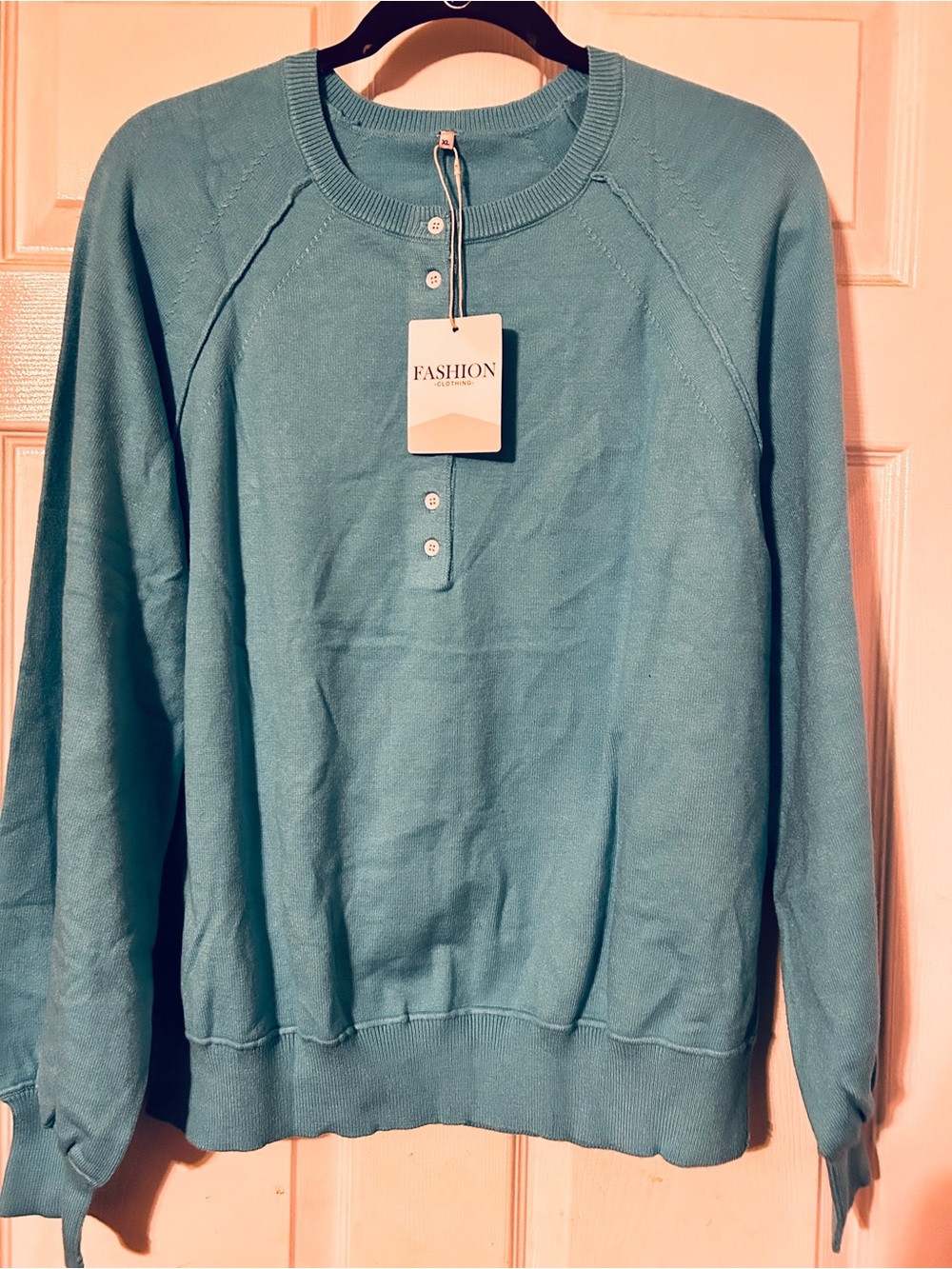 Amazon Women’s Teal Crewneck Sweater